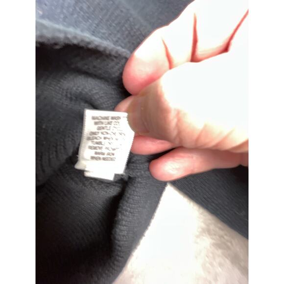 Women's Merona Black Knit Blazer, Medium, Button-Front - Picture 6 of 6